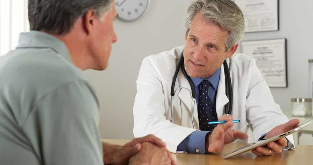konjestif prostatit için bir doktora görünün