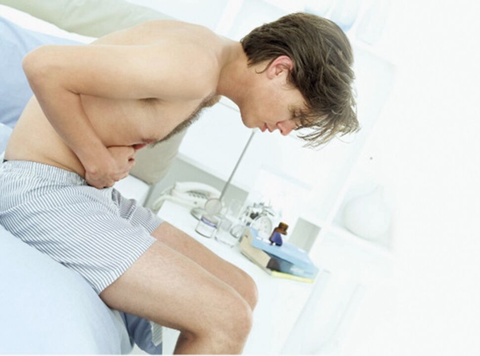 prostatitli bir erkekte ağrı